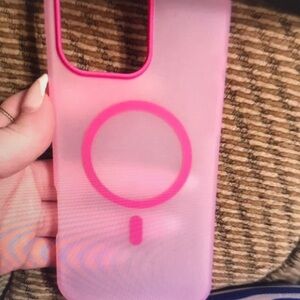 Apple Pink MagSafe-Compatible Phone Case